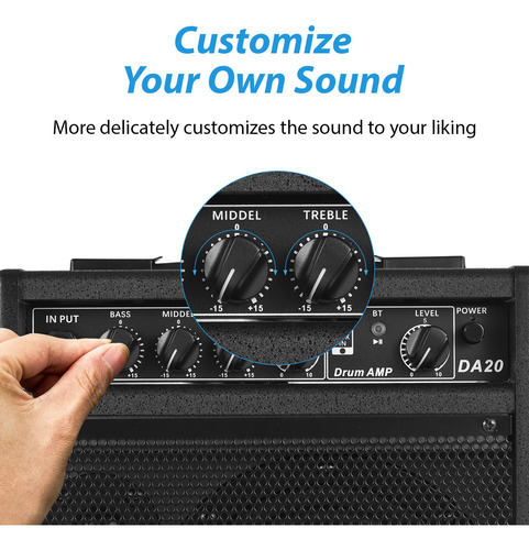 Amplificador De Guitarra Altavoz Electrónico De Batería Port