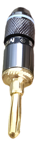 1 Rca Pc Hi-fi Enchufe Macho Cobre Chapado En Oro Conector N