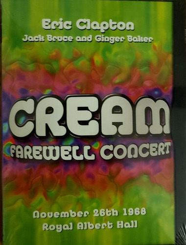 Dvd Eric Clapton - Cream Farewell Concert 