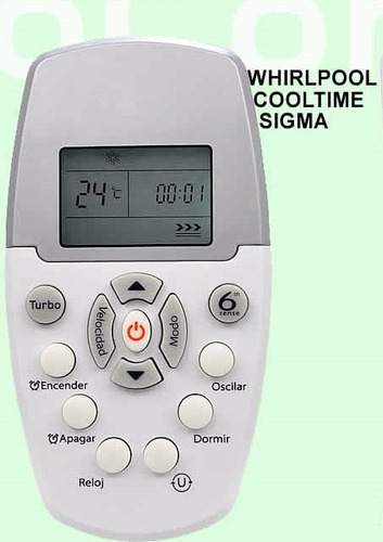 Control Aire Acondicionado Whirlpool Cooltime Wbc09c 12c 18c