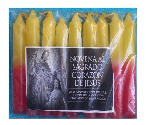 Vela Novena Sagrado Corazón De Jesús (9 Velas)