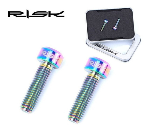 Imagen 2 de 4 de Tornillo Titanio Bicicleta Tornasol Mtb Abrazadera Freno