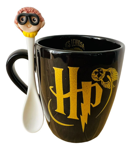 Taza Harry Potter Con Cuchara Artesanal