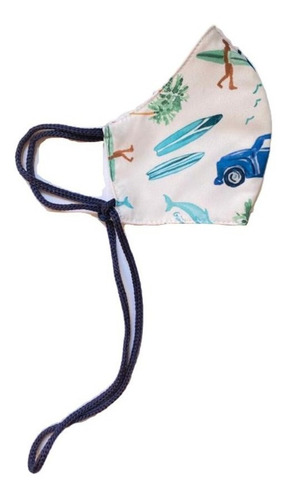 Barbijo Niños Güima Con Cinta Ajustable Surf