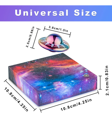 Lámpara Flotante Ovni 360 Rgb Magnética Para Dormitorio Color De La Estructura Color De La Pantalla
