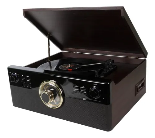 comprar Tocadiscos Bluetooth Todo En Uno Para Vinilo Con Radio, Y 3