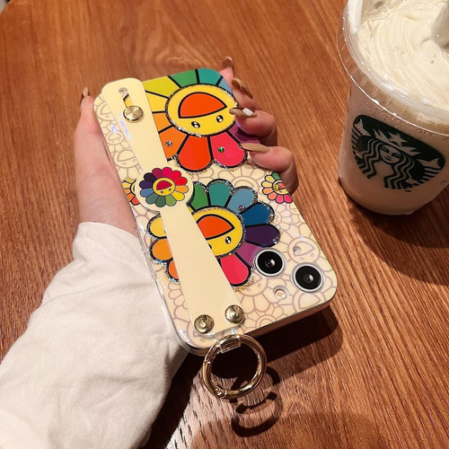 Lastma Para iPhone 13 Mini Case Lindo Con Correa De Muñeca K