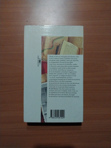 Libro El Club Dumas Arturo Pérez Reverte Novela (Usado)