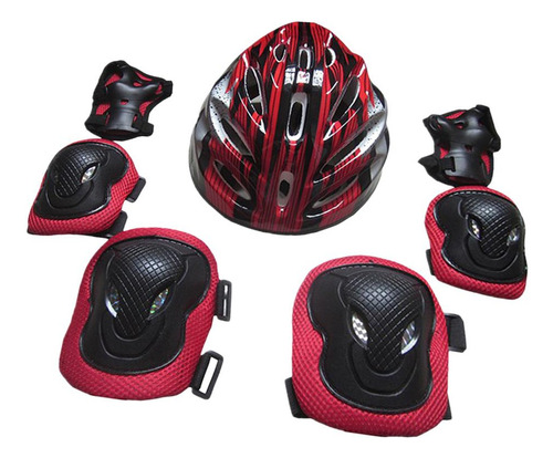 Kit De Protección Para Adultos Monopatín Casco Rodillera