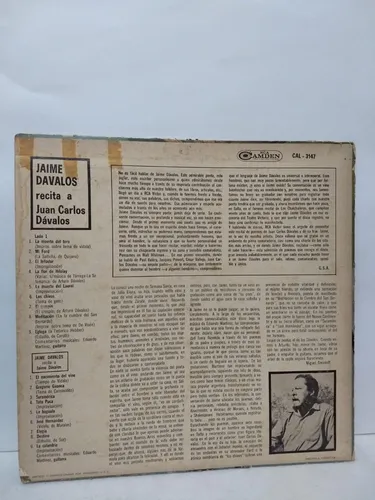 Jaime Davalos - Escuchando A Jaime Davalos - Vinilo Lp - 12 (Usado)