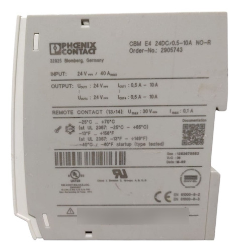 Phoenix Contact Cbm E4 24dc/0.5-10a (Usado)