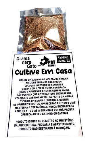 Kit Sementes De Grama E Erva Dos Gatos Catnip Pet 4 Vasos