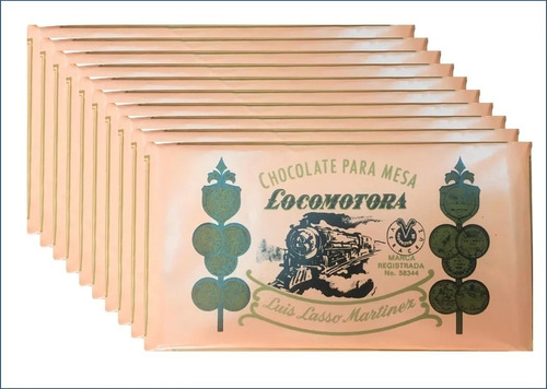 Chocolate De Mesa Artesanal 10pack La Locomotora Canela 180g