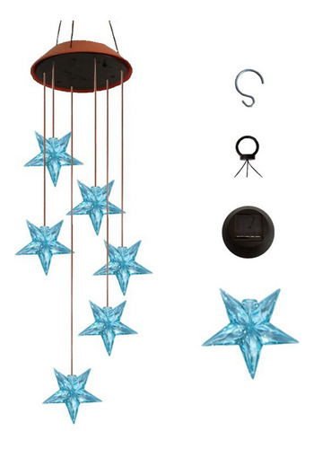 Carillón De Viento Solar Y Night Light, Luz Led Colgante, Lu