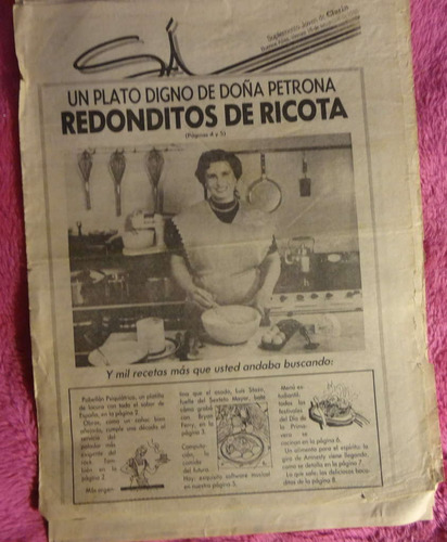 Suplemento Si Clarín 1988 Los Redonditos Ricota Indio Solari