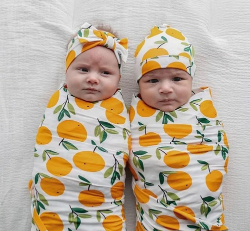 Manta De Apego Bebe Recién Nacido + Gorrito Algodón