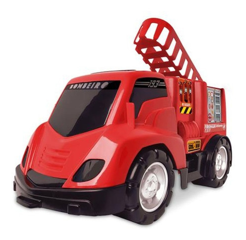 Divertido camión de bomberos de juguete con escalera | Samba Toys Color A