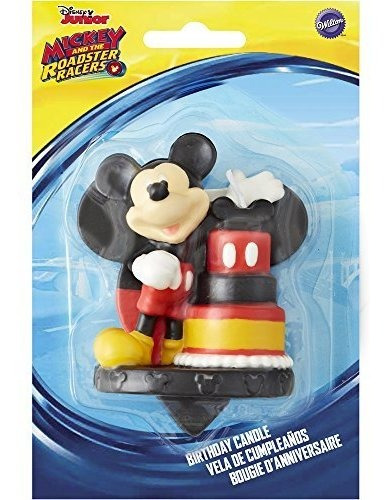 Wilton 2811-7108 Mickey And The Roadster Racers Candle, Asso