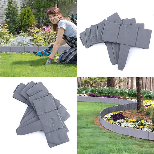 Tablero De Valla De Jardín, Césped, 10 Piezas