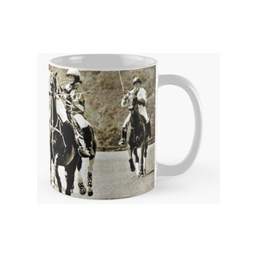 Taza Fotografía De Los Polos Y Los Jugadores De Polo Calidad