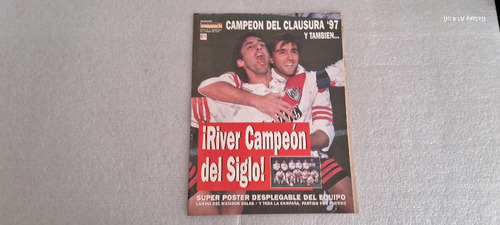 Semanario. River Campeón Clausura 1997 C/ Super Póster Gigan