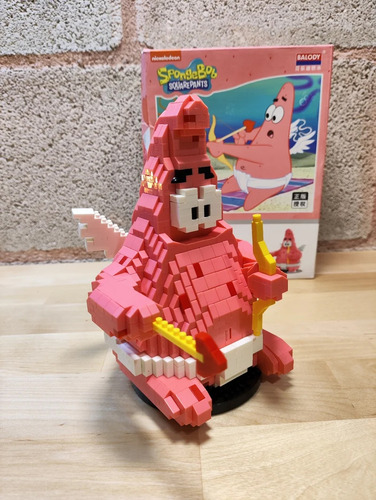 Bob Esponja Calça Quadrada 694 Peças - Brinquedo De Blocos Quantidade De Peças 1143 Versão Do Personagem Patrick Anjo