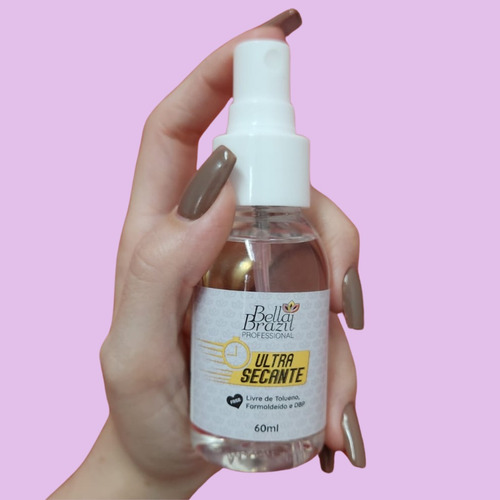 Kit 3 Un Ultra Secante 60ml Em Spray Bella Brazil Linha Prof