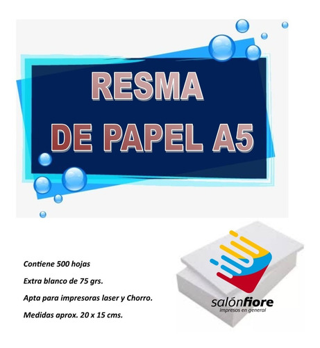 Resma Hojas A5