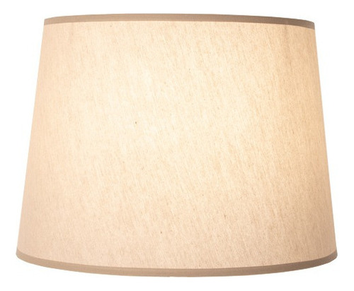 Cupula Abajur Basic Médio Tecido Bege Ex1684nd (d)32cm Bella