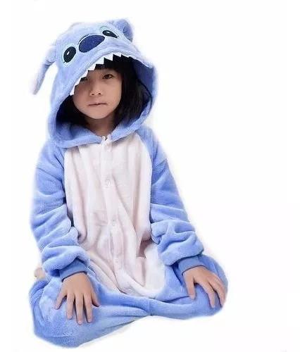 Pijama Lilo Y Stitch Niños Polar Disfraz Enterito Kigurumi