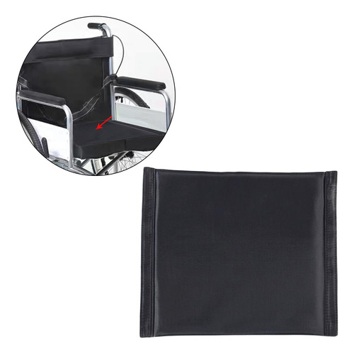 Respaldo De Silla De Ruedas De Tela Oxford O Cojín Negro