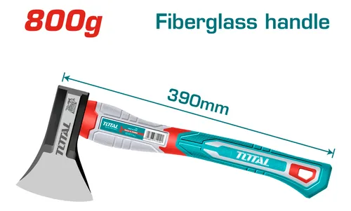 Hacha 800g Total 390mm Mango De Fibra Thax061800 Lachispa