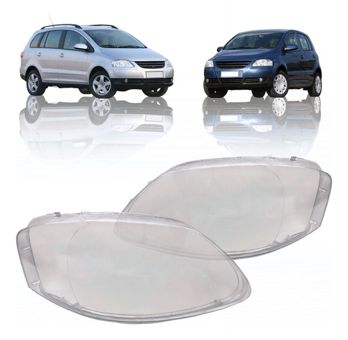 Lente De Optica Acrilico P/ Volkswagen Fox Suran 04/10 Jgo C