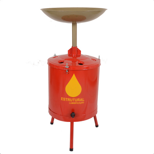 Pingadeira De Óleo Resíduos Automotivos 35l Arkell Vermelho