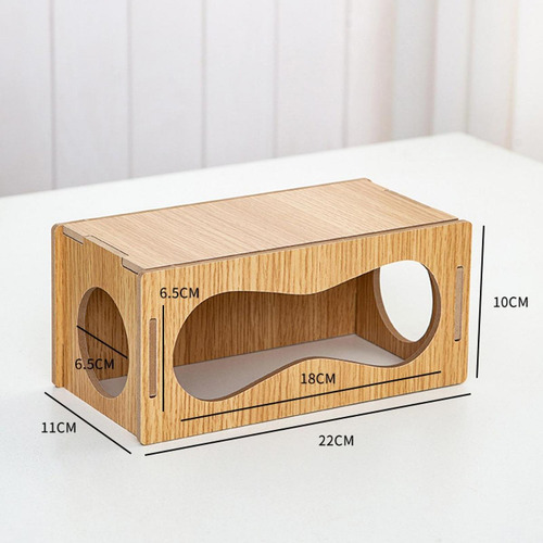 Túnel De Madera De Hámster Madera Hámster 22x11x10cm