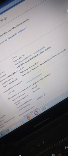 Lenovo G470 Win7 Original (bisagra Dañada) Toda Funcionando! Negro (Usado)