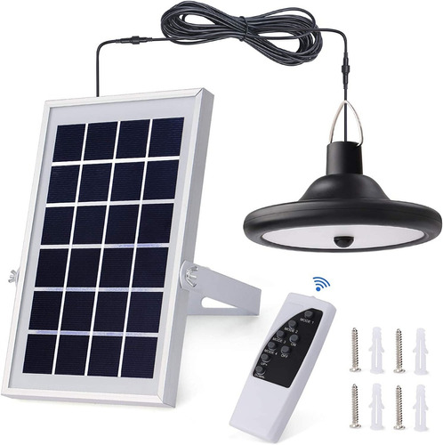 Lampara Solar Interior Colgante Simple Sensor Movimiento Pro