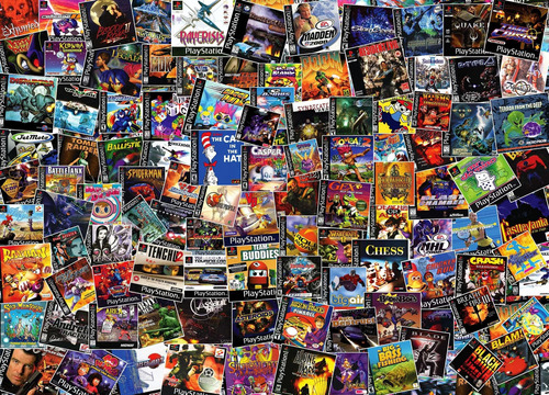 Toynk Video Game Box Collage Puzzle Para Adultos Y Niños | J