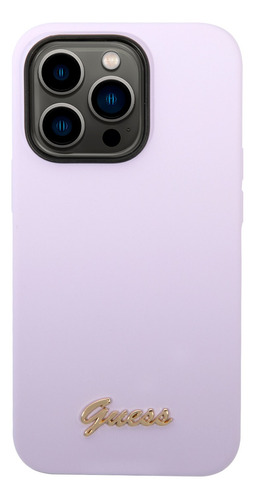 Protector Guess Silicon Camera Para iPhone - Ring Lila Color 14 Pro max