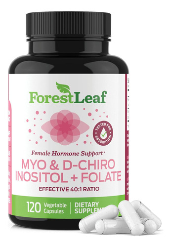 Inositol Myo Y D-chiro Con Folato Fertilidad Ovarico 120 Cap