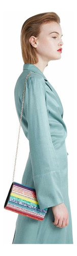 Kurt Geiger- Bolsa Clutch Arcoíris Original