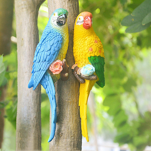 Para Z0hz Ornamentos De Estátua De De Parede Pássaros