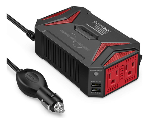 Bestek 300watt Pure Sine Wave Inverter Adaptador De Automóvi