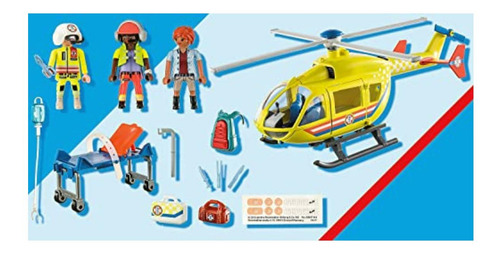 Playmobil Rescue Helicóptero De Rescate 71203