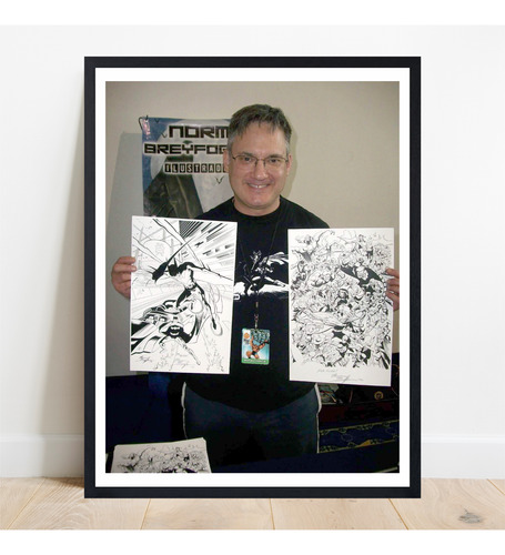 Cuadro Decorativo Batman Norm Breyfogle Sketch Comic Negro Negro