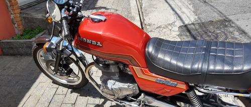 Cb 400 Vermelha 1981 Placa Preta Colecionador