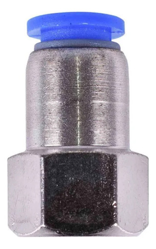 10 Conexão Pneumática Reta Femea Engate Rápido 1/4 Bsp X 8mm