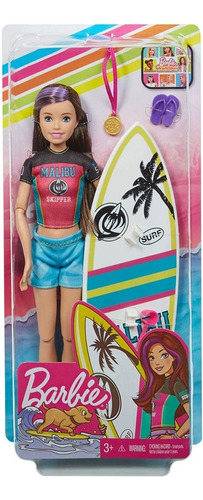 Imagen 6 de 7 de Muñeca Barbie Dreamhouse Hora Del Surf Bestoys