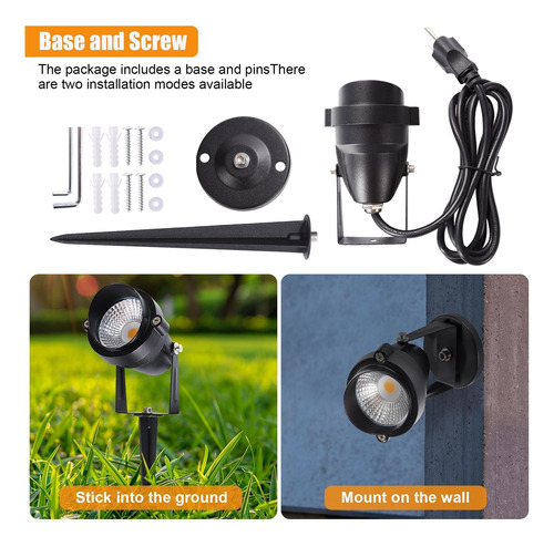 Led Para Exteriores De 10 W, Iluminación De Paisaje De 120 V