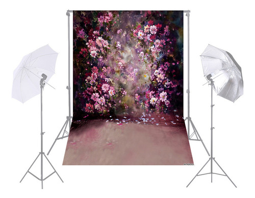 Andoer 1.5x2.1m Fundo De Fotografia De Parede De Flores